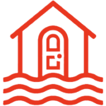 Home Security Icon Water Waves