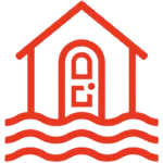 Home Security Icon Water Waves