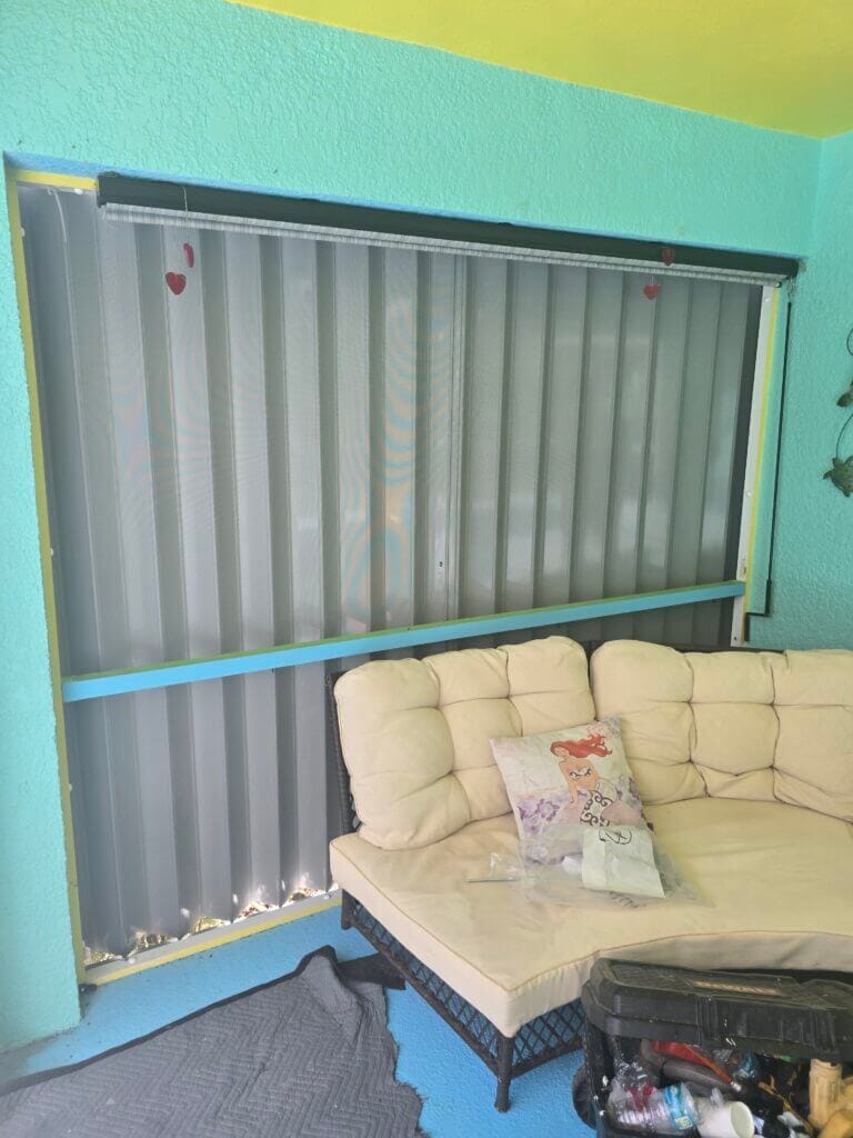 Indoor Accordion Shutter Living Room