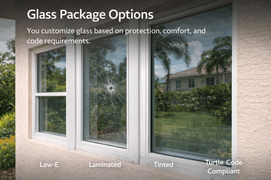 Glass Window Options Low E Laminated Tinted